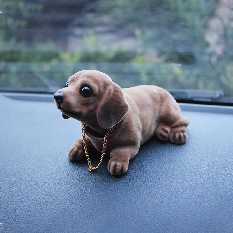 Cute Husky Beagle St Bernard Shepherd Shake Head Dog Car Doll Car Interior Decoration Crafts Creative Tabletop Ornament
