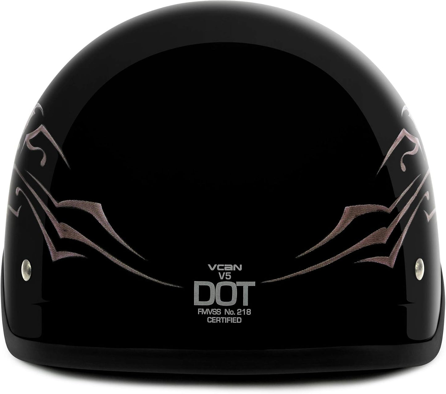 Cruiser Intricate Butterfly Motorcycle Half Helmet