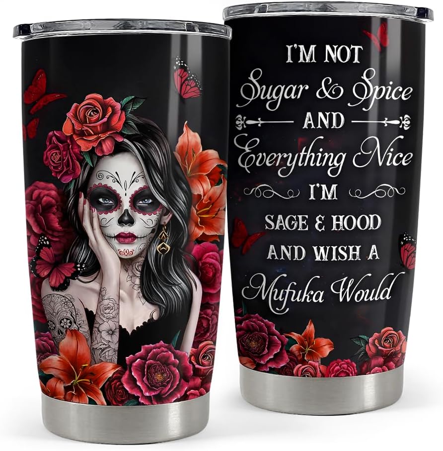 Purple Butterfly Tumbler Jewelry Style Butterfly Lover 20Oz Tumblers with Lid Gift for Women Girl Daughter Sister Mom Christmas Birthday Present