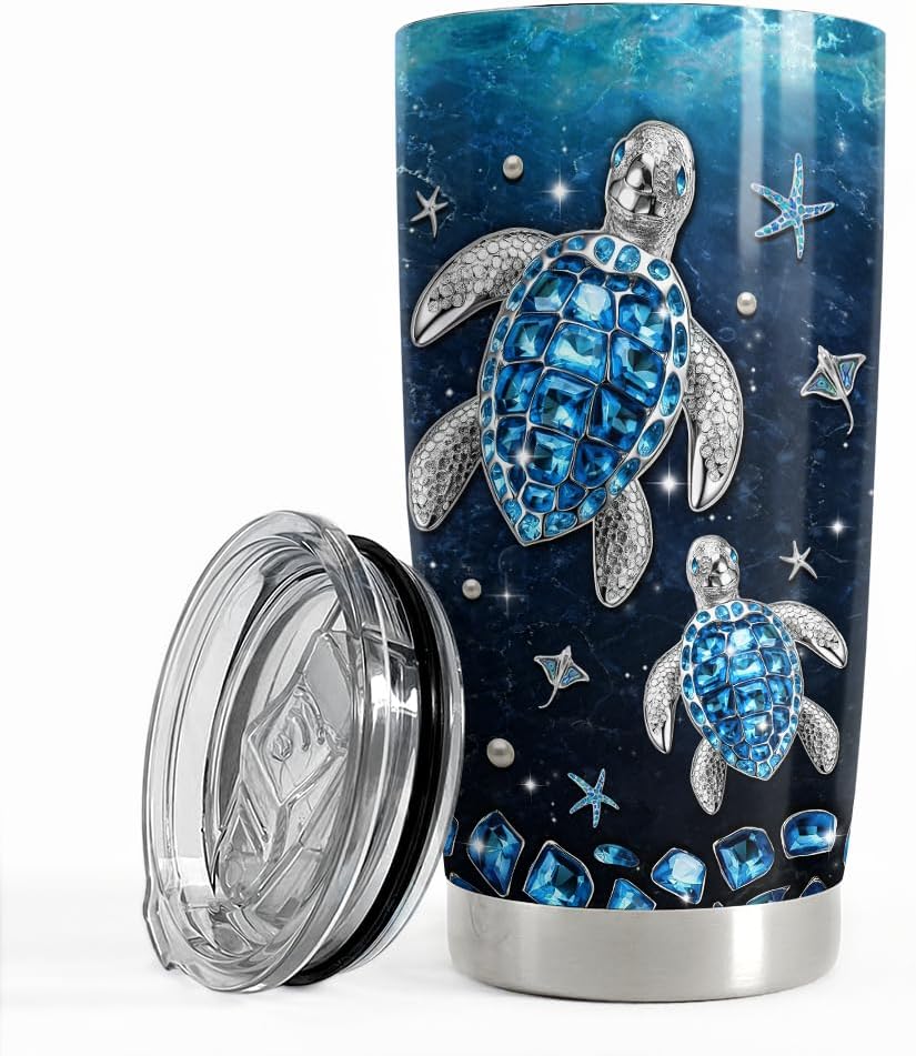 Purple Butterfly Tumbler Jewelry Style Butterfly Lover 20Oz Tumblers with Lid Gift for Women Girl Daughter Sister Mom Christmas Birthday Present