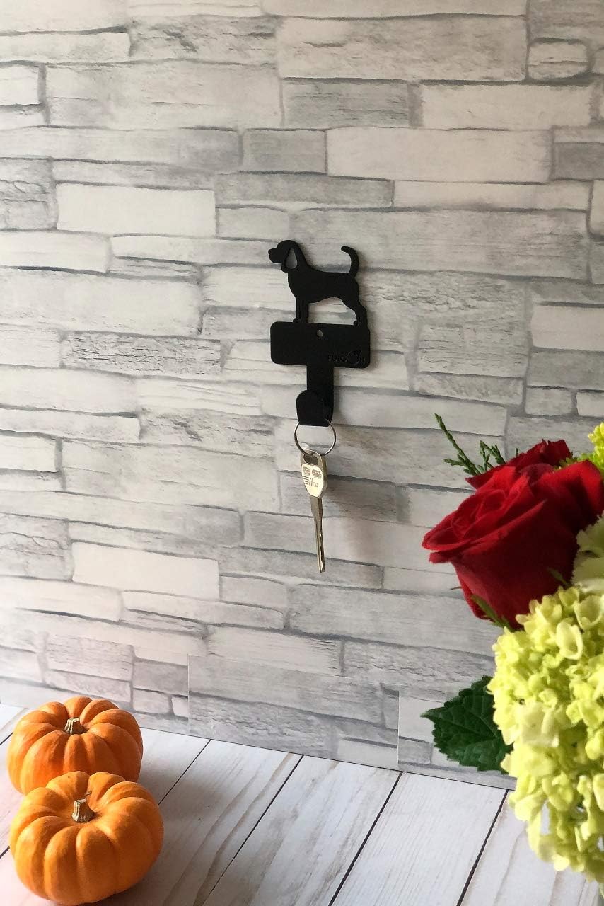 Puppy Dog Decoration Metal Wall Hook (Beagle & Dachshund)