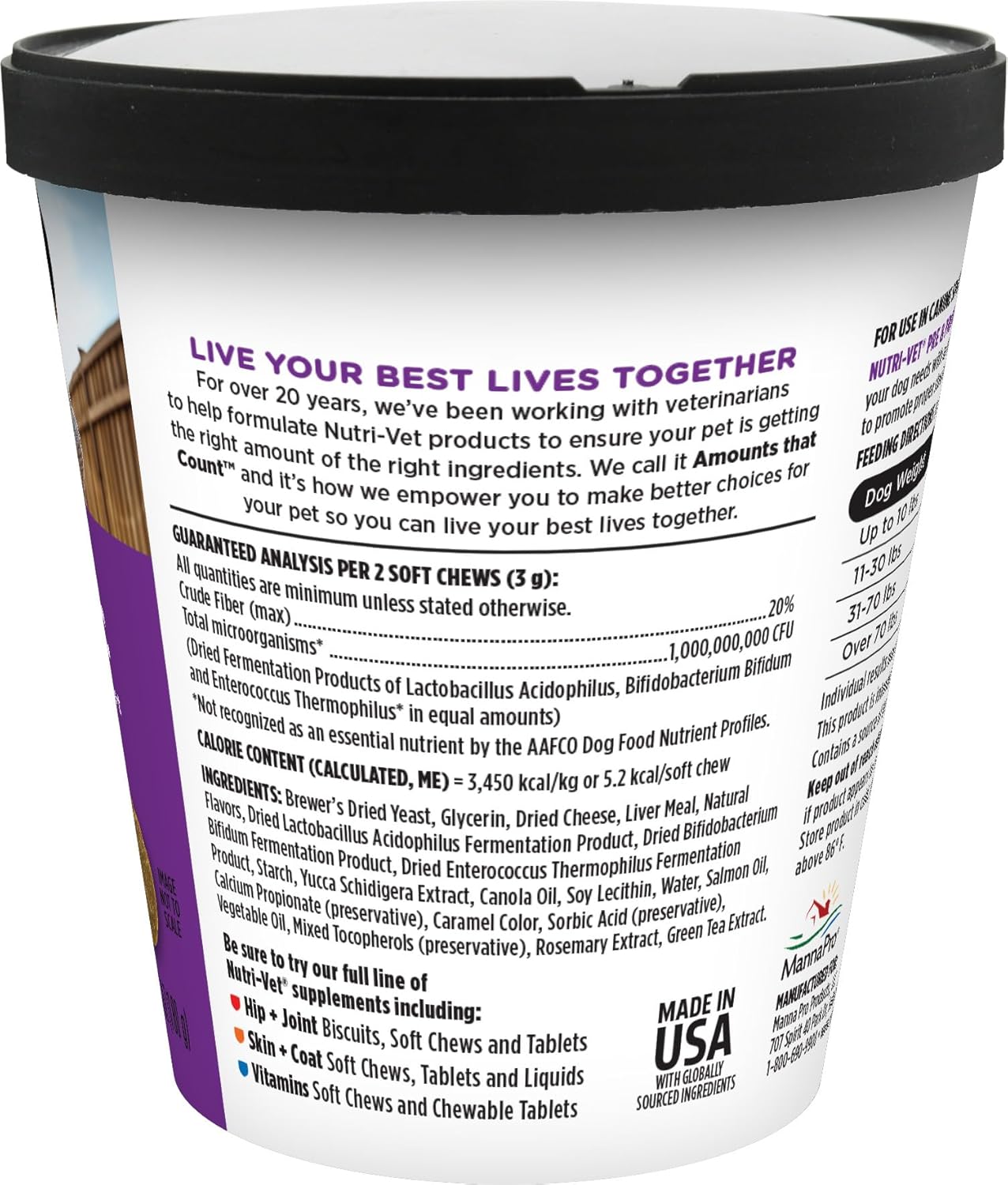 Pre & Probiotics for Dogs, Digestive Support, Upset Stomach, Puppy Probiotic, Pet Vitamins and Supplements, Dog Probiotics, Liver & Cheese Flavor, 120 Soft Chews