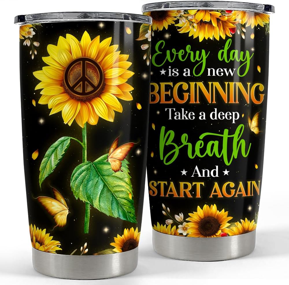 Purple Butterfly Tumbler Jewelry Style Butterfly Lover 20Oz Tumblers with Lid Gift for Women Girl Daughter Sister Mom Christmas Birthday Present