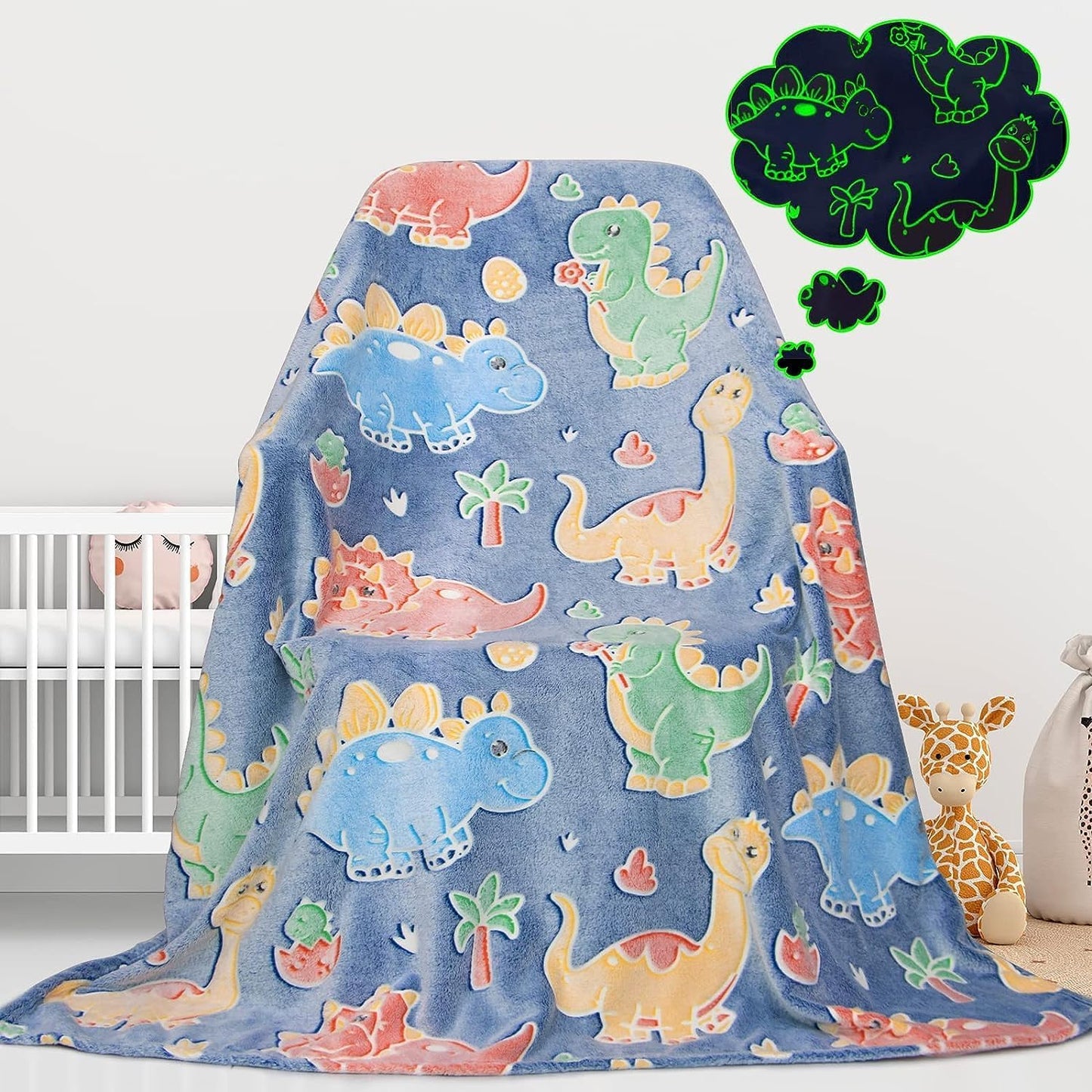 Glow in the Dark Blanket Butterfly Gifts Toys for Girls Women Butterfly Blankets for Birthday Gifts for Kids