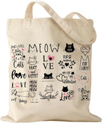 Aesthetic Canvas Tote Bag - Reusable Shoulder Tote Bag for Women Lady Casual Vacation, Shopping, Work, Gym