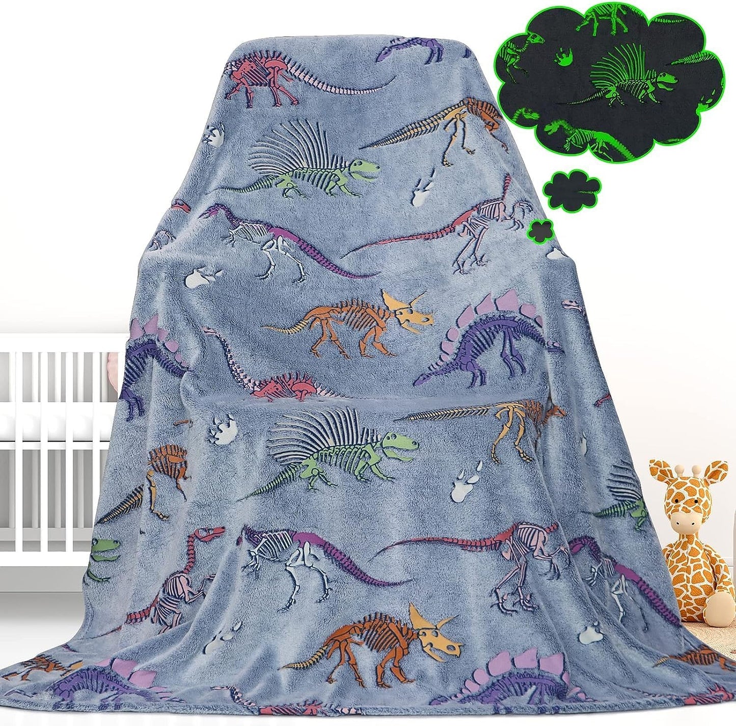 Glow in the Dark Blanket Butterfly Gifts Toys for Girls Women Butterfly Blankets for Birthday Gifts for Kids