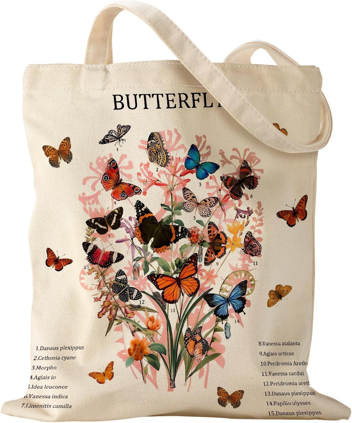 Aesthetic Canvas Tote Bag - Reusable Shoulder Tote Bag for Women Lady Casual Vacation, Shopping, Work, Gym