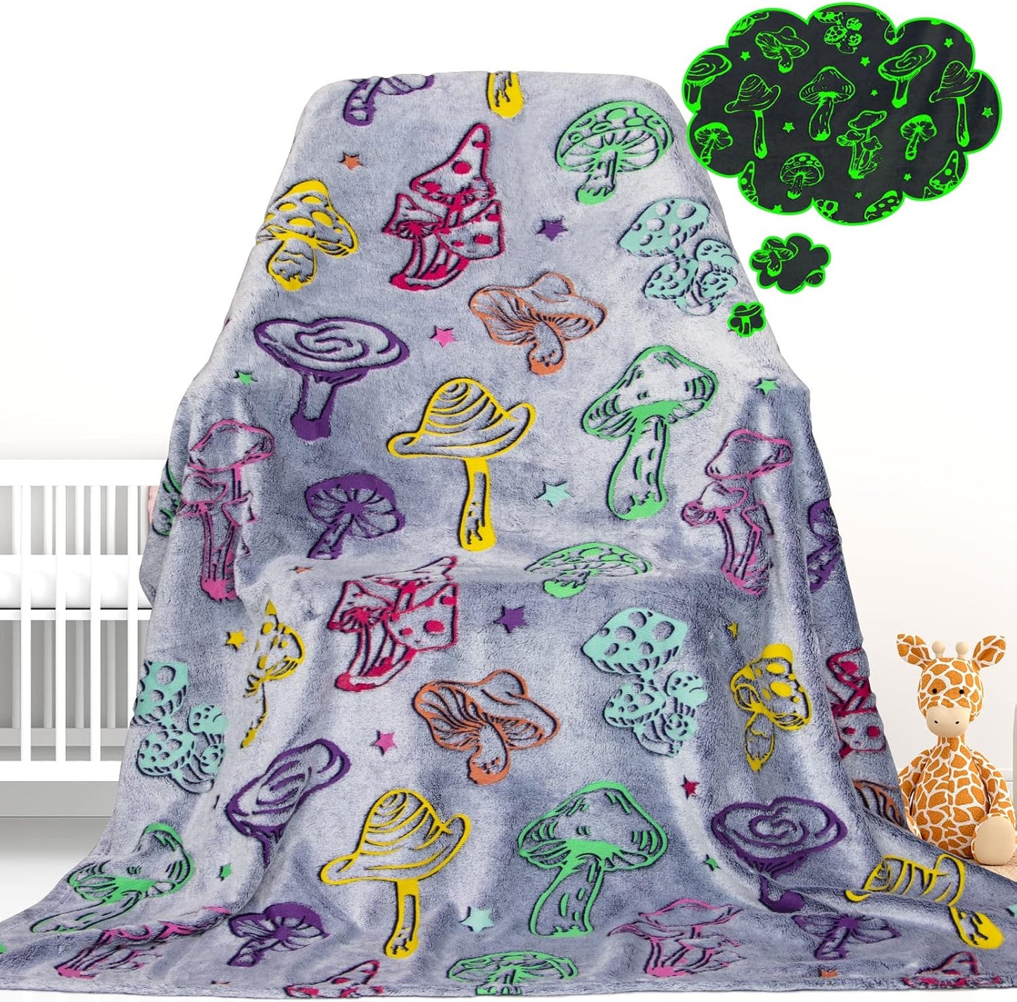Glow in the Dark Blanket Butterfly Gifts Toys for Girls Women Butterfly Blankets for Birthday Gifts for Kids