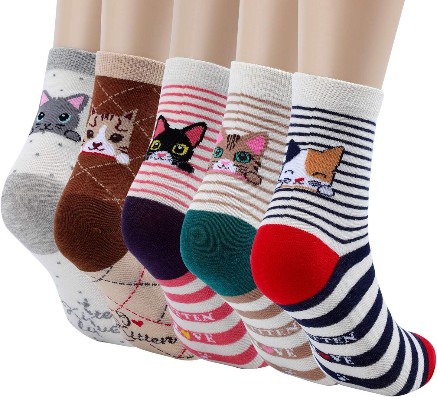 Women'S Cat Socks Cat Gifts Cute Animal Socks Dog Owl Gifts for Women
