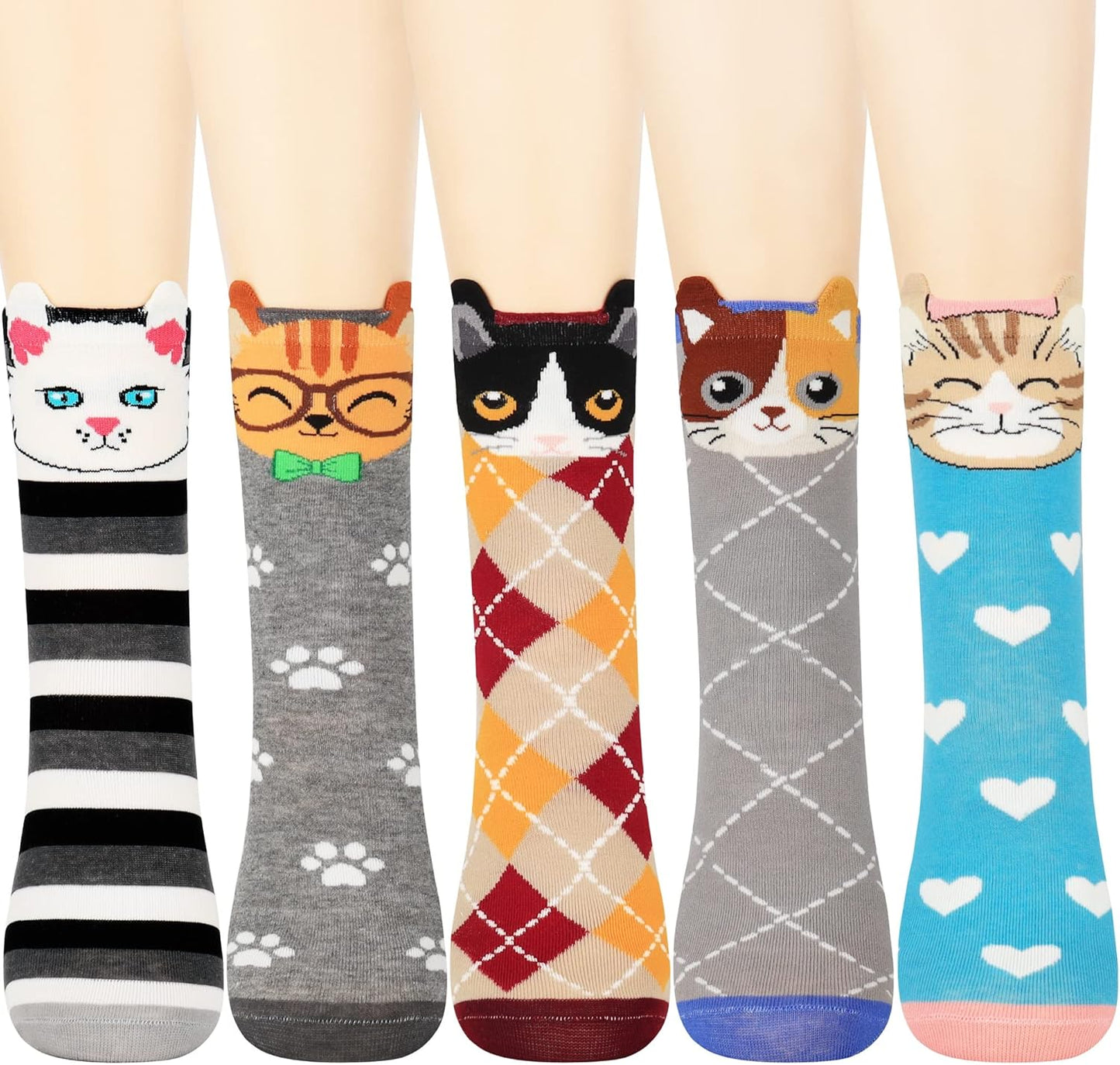 Women'S Cat Socks Cat Gifts Cute Animal Socks Dog Owl Gifts for Women