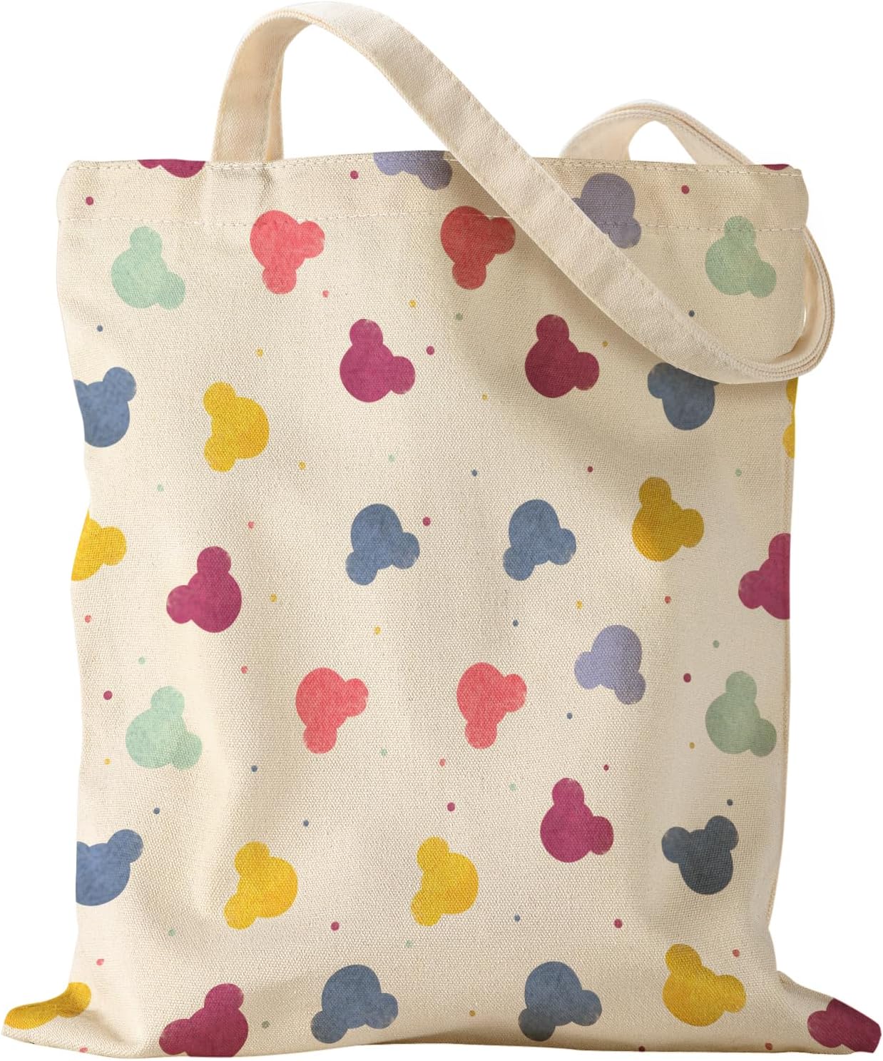 Aesthetic Canvas Tote Bag - Reusable Shoulder Tote Bag for Women Lady Casual Vacation, Shopping, Work, Gym