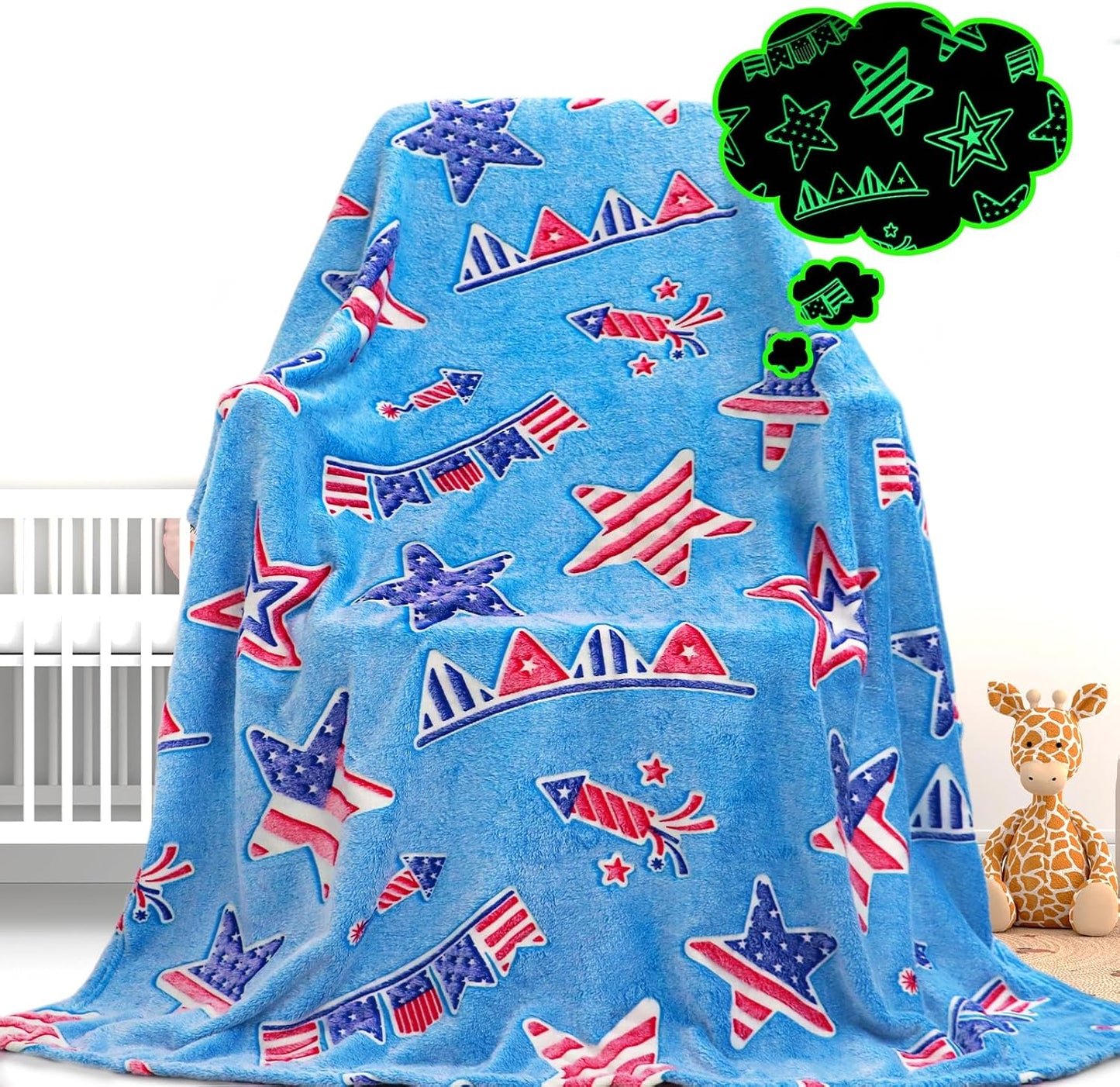 Glow in the Dark Blanket Butterfly Gifts Toys for Girls Women Butterfly Blankets for Birthday Gifts for Kids