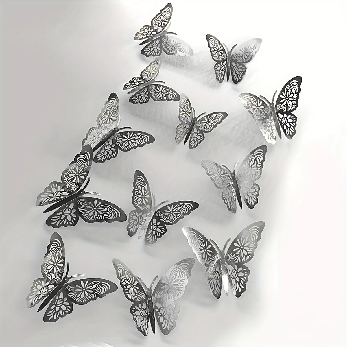 12/36/72PCS 3D Butterfly Wall Decor 4 Styles 3 Sizes,Butterfly Decorations for Butterfly Birthday Party Cake Room Decorations