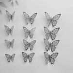 12/36/72PCS 3D Butterfly Wall Decor 4 Styles 3 Sizes,Butterfly Decorations for Butterfly Birthday Party Cake Room Decorations