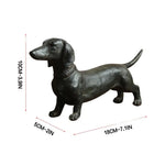 Halloween Gardening Courtyard Decoration Resin Crafts Standing Long Dog Garden Decorations Home Decoration Dachshund Black Dog