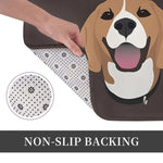 1Pc Beagle Anti-Slip Door Mat Bath Mat Happy Beagle Dog Balcony Carpet Welcome Rug Indoor Decor