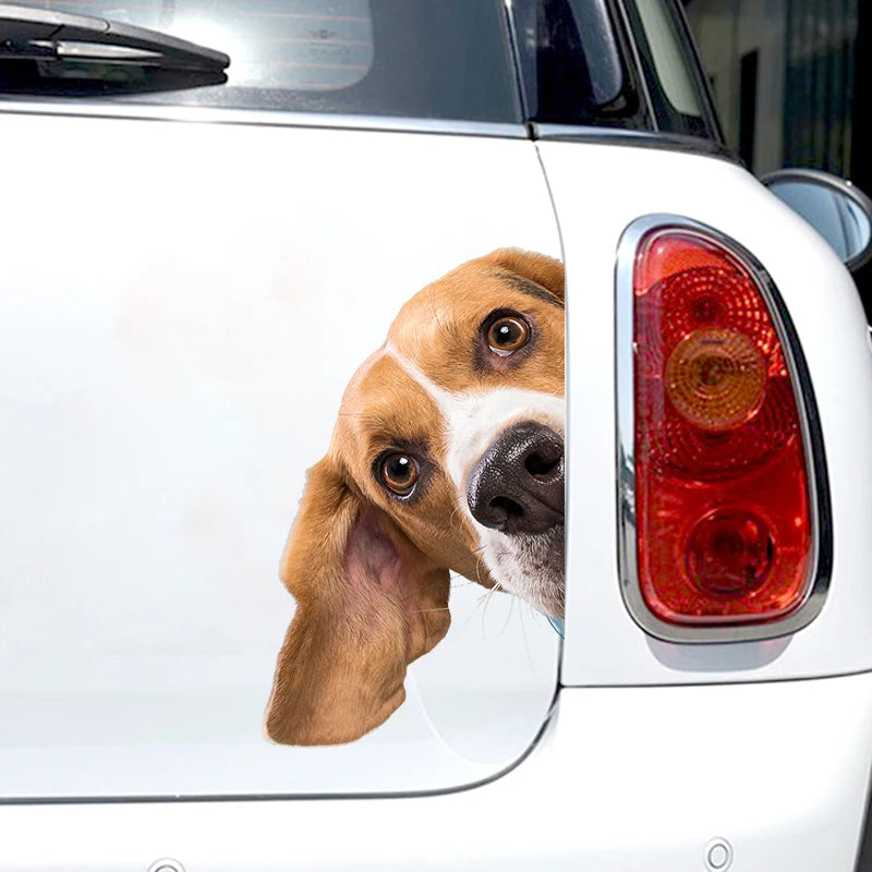 Car Sticker Beagle Dog Pet Animal Waterproof Vinyl Decal Car Accessories Decor Pegatinas Para Coche