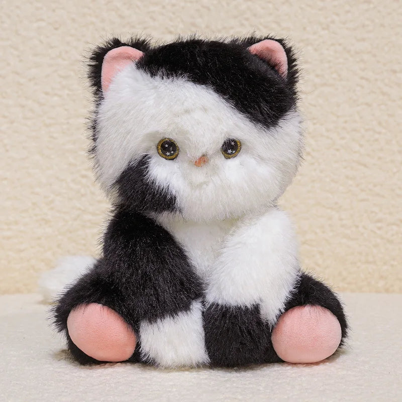 Cute Cartoon Cat Plush Dolls 24Cm Devon Rex Siamese Black Cat Soft Sleep Toy Cute Kids Birthday Gift Decorative Accompany Toy