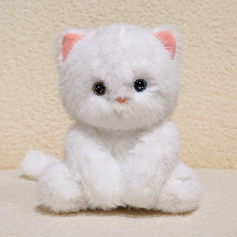 Cute Cartoon Cat Plush Dolls 24Cm Devon Rex Siamese Black Cat Soft Sleep Toy Cute Kids Birthday Gift Decorative Accompany Toy