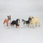 Miniature Schnauzer Dog Animal Action Figure French Bulldog Corgi Poodle Golden Retriever Samoyed Model Figurines Pet Puppy Toy