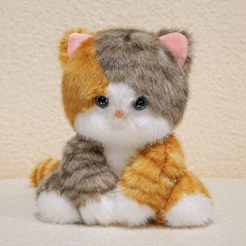 Cute Cartoon Cat Plush Dolls 24Cm Devon Rex Siamese Black Cat Soft Sleep Toy Cute Kids Birthday Gift Decorative Accompany Toy