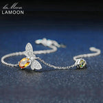Bee Bracelet for Woman Citrine Gemstones Bracelets 925 Sterling Silve 14K Gold Plated Designer Jewelry for Lover LMHI002