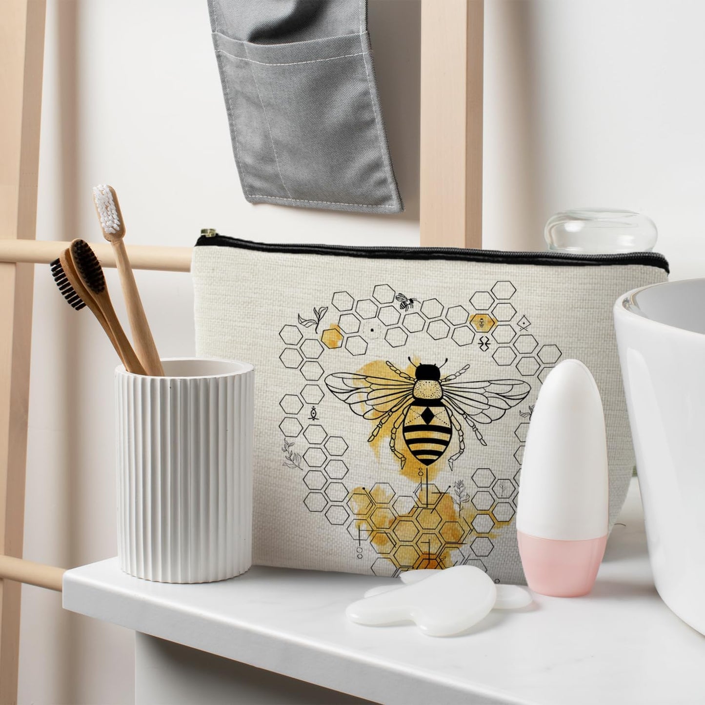 Bee Gifts: Honeycomb Makeup Bags for Bee Lovers and Beekeeper Accessories