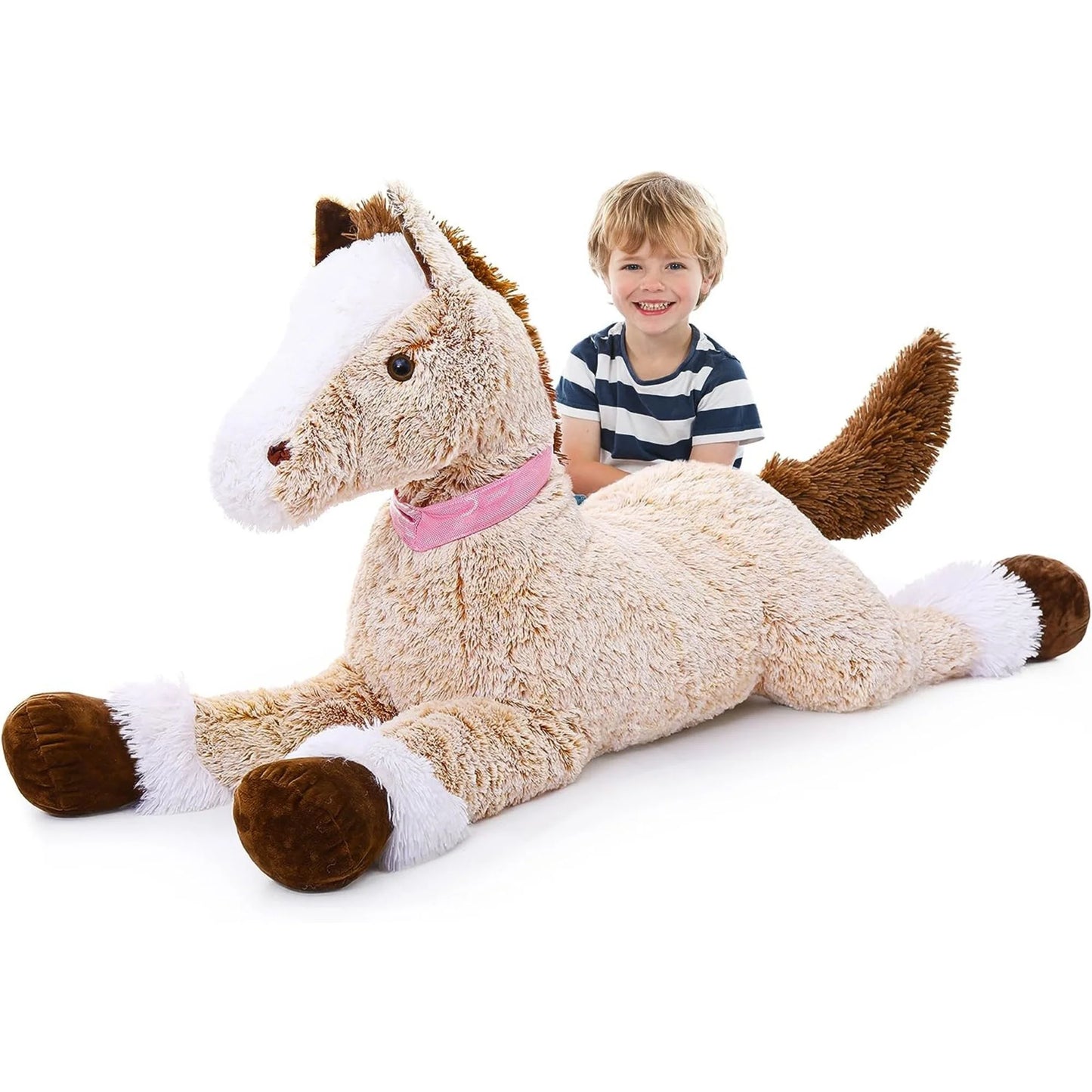47" Giant Horse Stuffed Animal Large Stuffed Horse Plush Toy