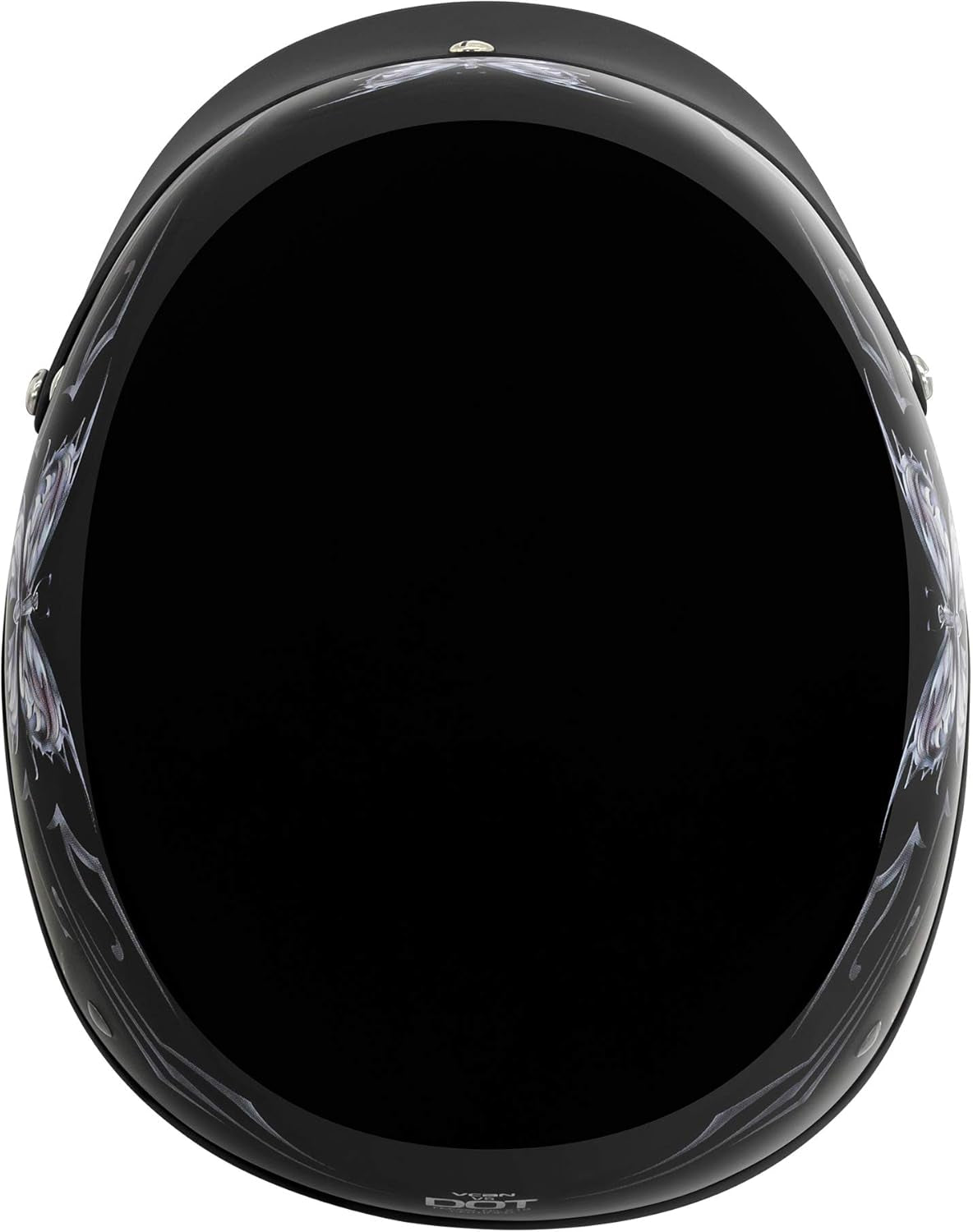 Cruiser Intricate Butterfly Motorcycle Half Helmet