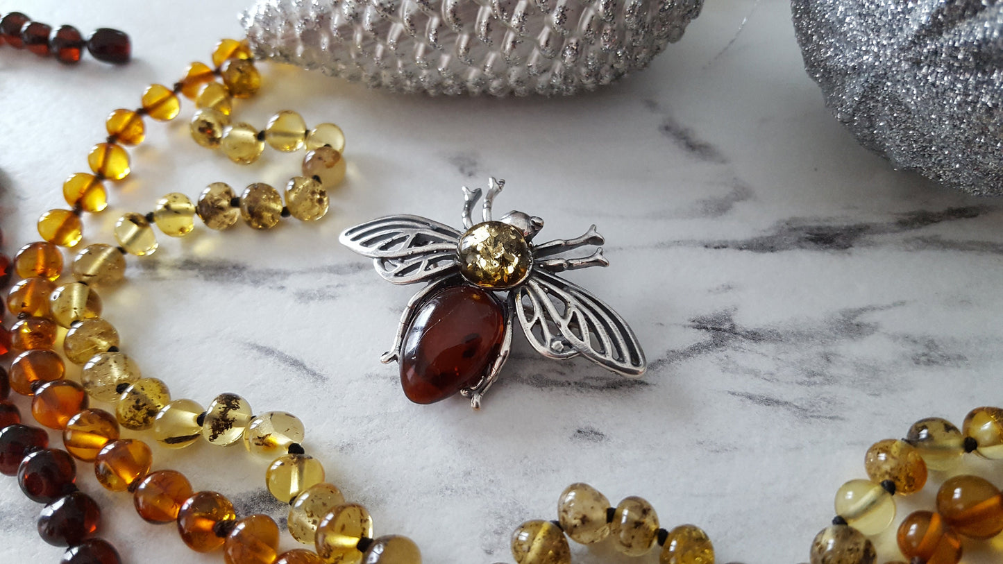 Amber Brooch Honey Bee Brooch Jewelry Genuine Baltic Amber Brooch Handmade Bumble Bee Jewelry Amber Pin Boho Jewelry Bee Brooch Gift for Her
