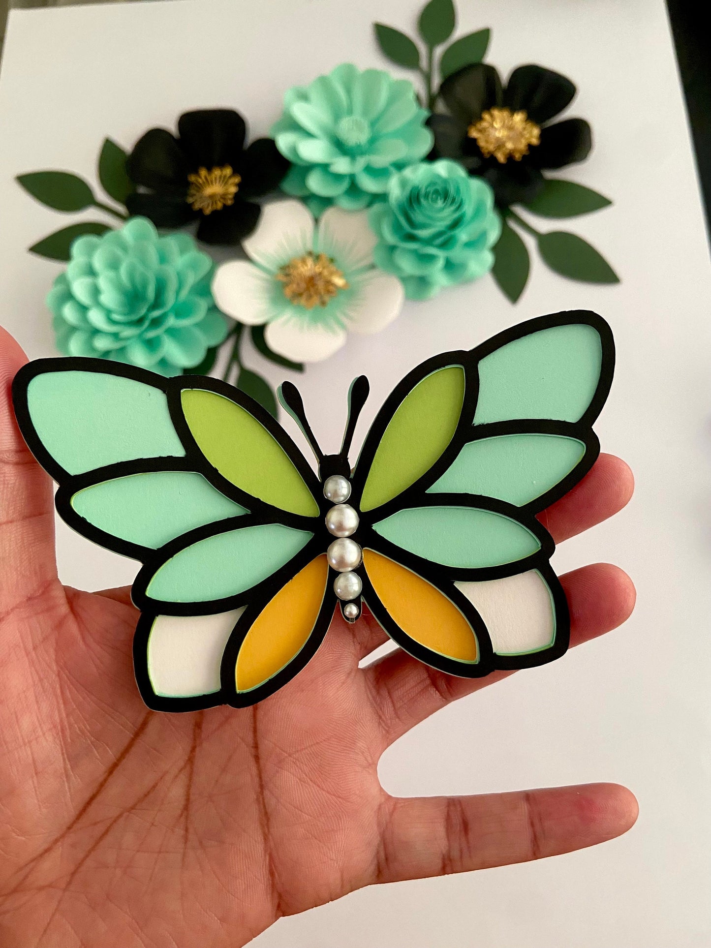 Butterfly SVG PNG Cut File for Cricut & Silhouette Cameo, Butterfly Birthday Theme Party, Butterfly Stencil for Party Decor, Shadow Box