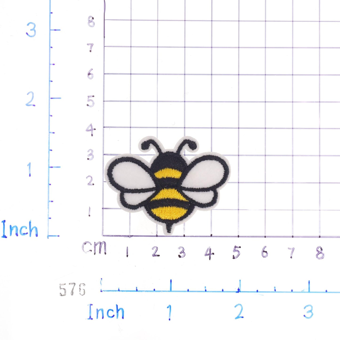 Cute Bee Embroidered Sew on Patch, Bee Applique