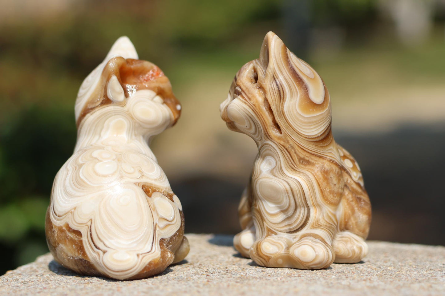 2.4'' Natural Hand Carved Calcite Cat,Crystal Cat,Cat Figurine,Crystal Decor,Quartz Crystal,Halloween Gift,Crystal Ornament,Reiki Healing