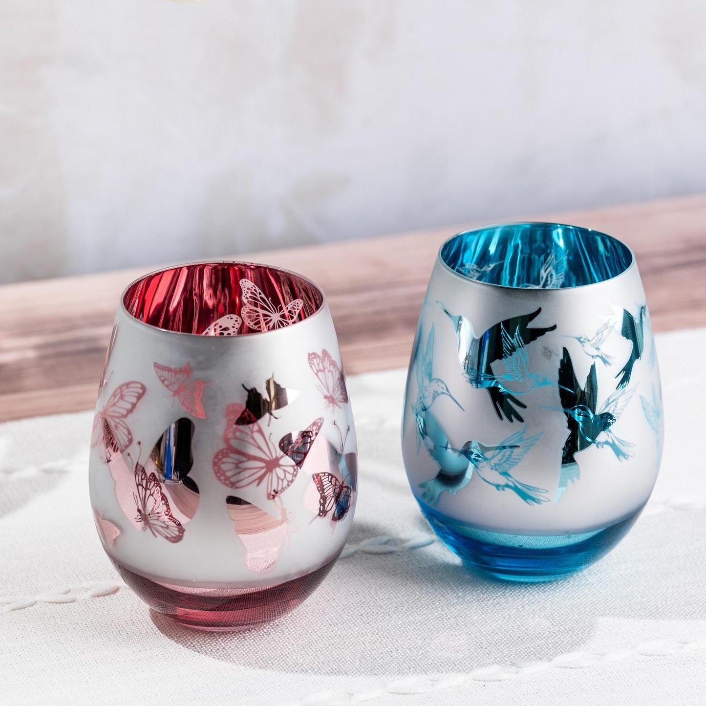 Butterfly Gifts Butterfly Wine Glass Pink Wine Glass for Mom Butterfly Tumbler Cups Mothers Day Gift for Mom Gift Nature Lover Gift for Her