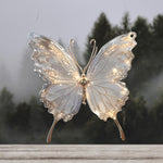 Butterfly Acrylic Suncatcher, Elegant Fairy Window Hanging, Iridescent Butterfly Decor, Gift for Her, Magical Room Accent, Fairycore Decor