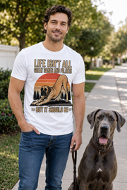 Life Isn't All About Dogs and Pilates Dog Theme T Shirt