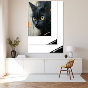 Midnight Majesty: A Black Cat's Regal Portrait