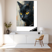 Midnight Majesty: A Black Cat's Regal Portrait