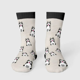 Limited Edition Husky Theme Long Socks