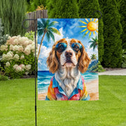 English Springer Spaniel Theme Portrait House Flag