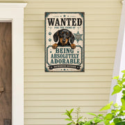 Limited Edition Dachshund Theme Portrait Metal Sign 7793