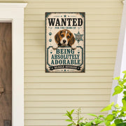 Limited Edition Beagle Theme Portrait Metal Sign 4341