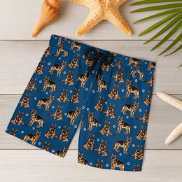 Limited Edition German Shepherd  Theme AOP Beach Shorts 345