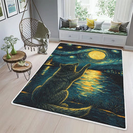 Limited Edition Wolf Theme Area Rug