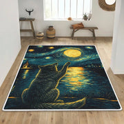 Limited Edition Wolf Theme Area Rug