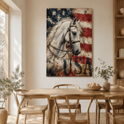 Freedom Spirit White Horse