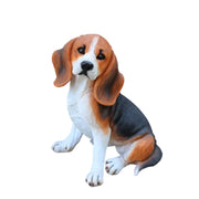 Simulation Dog Sculpture Decoration Beagle Model Statue Villa Courtyard TV Cabinet Wine Cabinet Fake Dog Decoration