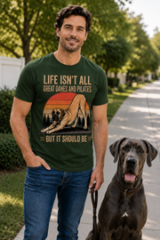 Life Isn't All About Dogs and Pilates Dog Theme T Shirt