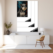 Midnight Majesty Schnauzer Portrait