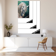 Ethereal Elegance: A White Horse Portrait in Motion